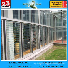 4-6mm Clear Louver Glass with AS/NZS2208: 1996